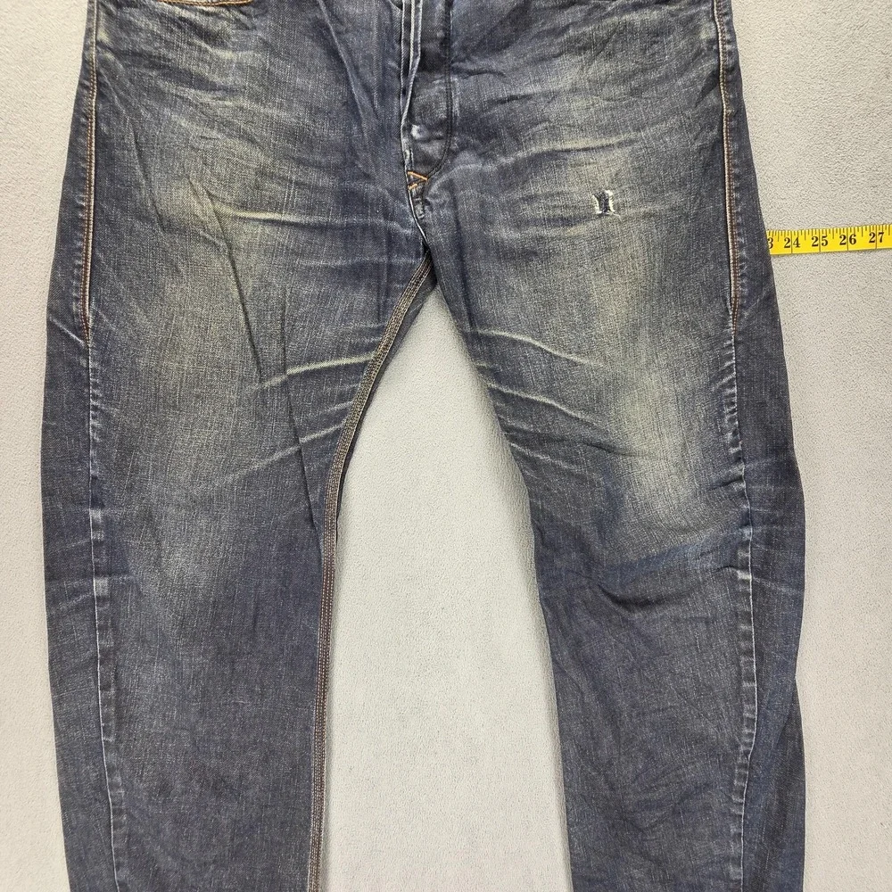 Diesel Jeans Mens 33x32 Blue Bravefort Comfort Carrot Relaxed Button Fly 0088Z